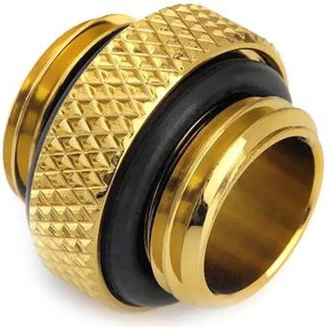 Alt view image 2 of 5 - Bitspower G1/4" True Brass Mini Dual G1/4" Extender--5mm (4pcs/pack)