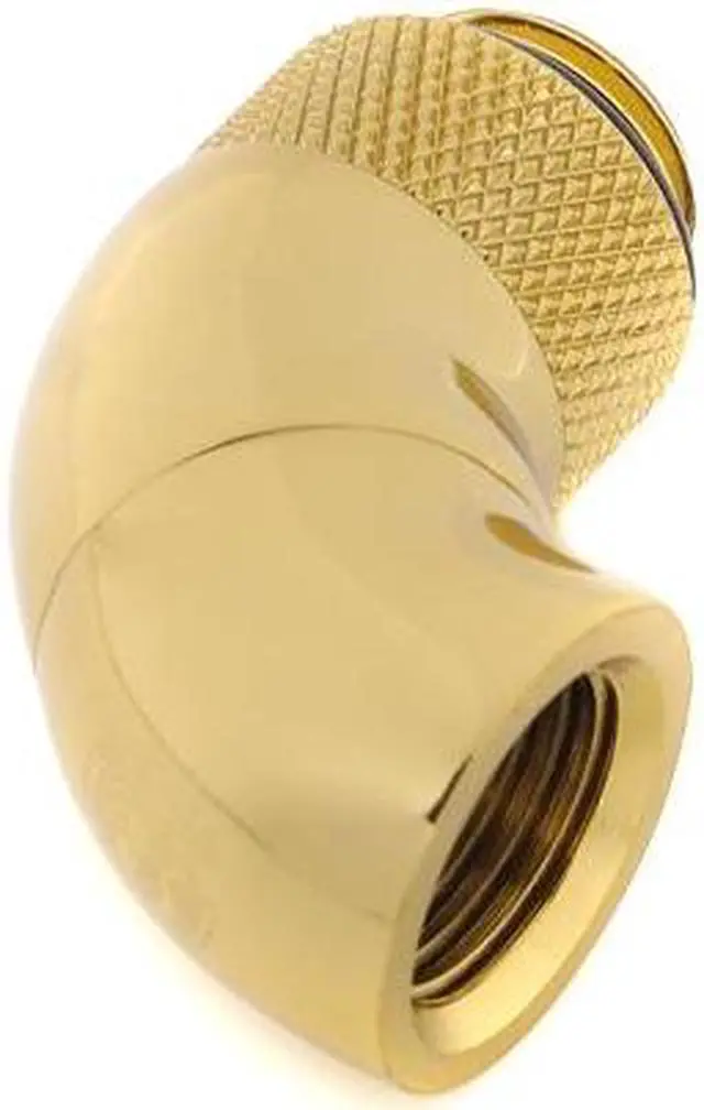 Alt view image 3 of 4 - Bitspower G1/4" True Brass Dual Rotary 90-Degree IG1/4" Extender(2PCS)