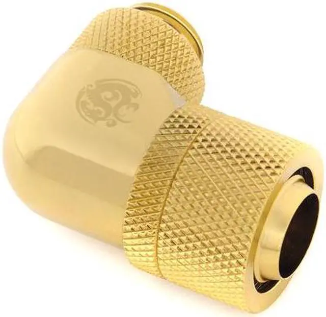 Alt view image 2 of 4 - G1/4" True Brass Dual Rotary Angle Compression Fitting CC3 V2 For ID 3/8" OD 5/8" Tube