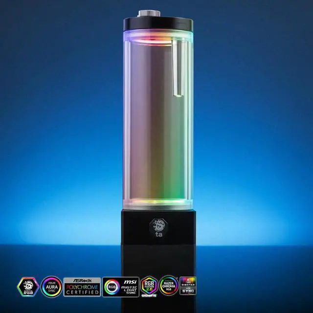 Alt view image 2 of 5 - Bitspower Hercules 150mm Reservoir Combo Digital RGB
