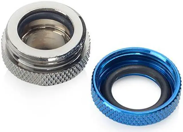 Alt view image 2 of 2 - Bitspower G1/4" Black Sparkle / Royal Blue Enhance Multi-Link For OD 12MM