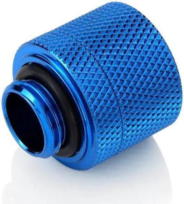 Alt view image 3 of 4 - Bitspower G1/4" Royal Blue Compression Fitting CC3 V3 for ID 3/8" OD 5/8" Tube (2pcs/pack)