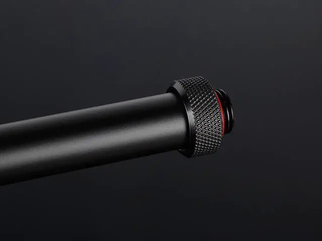 Alt view image 2 of 2 - Bitspower None Chamfer Brass Hard Tubing OD16MM Carbon Black - Length 500 MM (4 PCS)