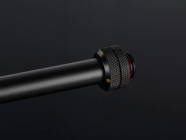 Alt view image 2 of 2 - Bitspower None Chamfer Brass Hard Tubing OD12MM  Carbon Black - Length 500 MM (4 PCS)