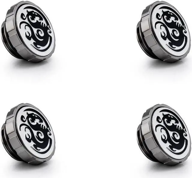 Main image of Bitspower Artemis Black Sparkle Stop Fitting with Magnetic Logo (4 PCS)