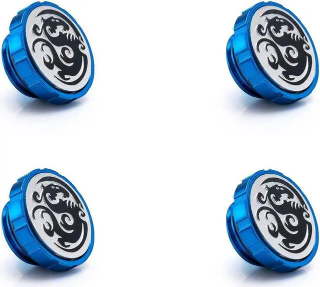 Main image of Bitspower Artemis Royal Blue Stop Fitting with Magnetic Logo (4 PCS)