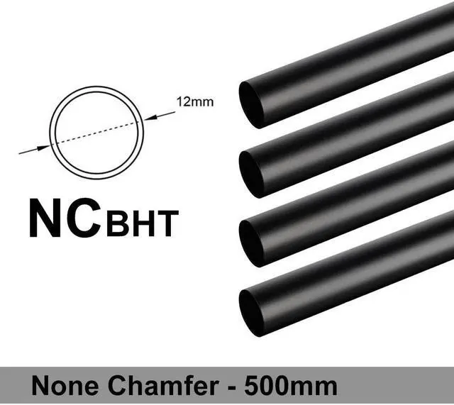 Main image of Bitspower None Chamfer Brass Hard Tubing OD12MM  Carbon Black - Length 500 MM (4 PCS)