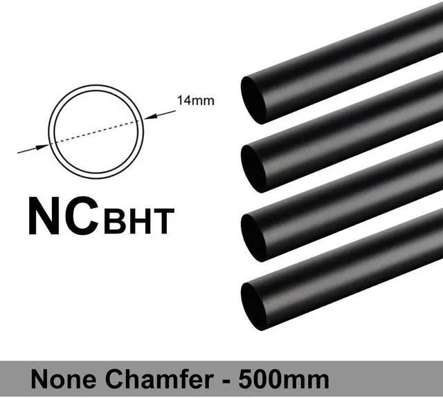 Main image of Bitspower None Chamfer Brass Hard Tubing OD14MM Carbon Black - Length 500 MM (4 PCS)