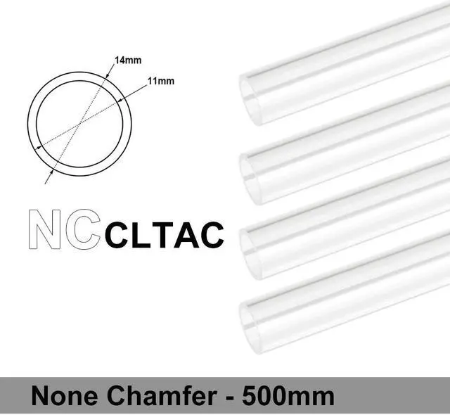 Main image of Bitspower None Chamfer Crystal Link Tube OD 14MM - Length 500MM(4 PCS)