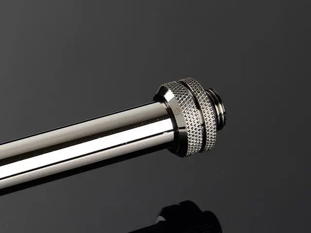 Alt view image 2 of 2 - Bitspower None Chamfer Brass Hard Tubing OD14MM Black Sparkle - Length 500 MM