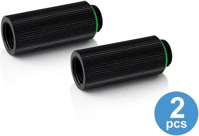 Alt view image 4 of 4 - Bitspower Computer Water Cooling G1/4" IG1/4" Extender Fitting - 40MM (Glorious Black) (2 PCS)