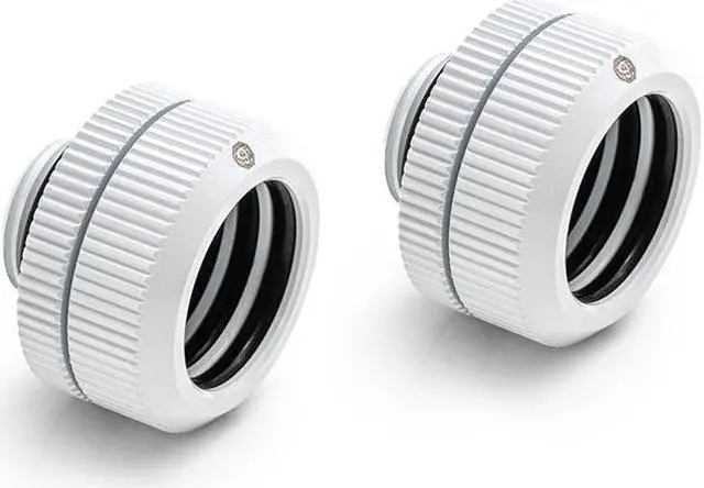 Main image of Bitspower Computer Water Cooling Dual O-Ring G1/4" Tighten Fitting For Hard Tubing OD16MM (Deluxe White) (2 PCS)