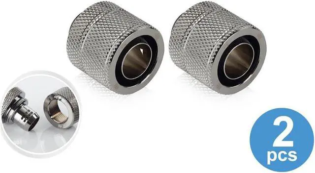 Alt view image 4 of 5 - Bitspower G1/4" Black Sparkle Compression Fitting CC6 Ultimate For ID 7/16" OD 5/8" Tube (2 PCS)