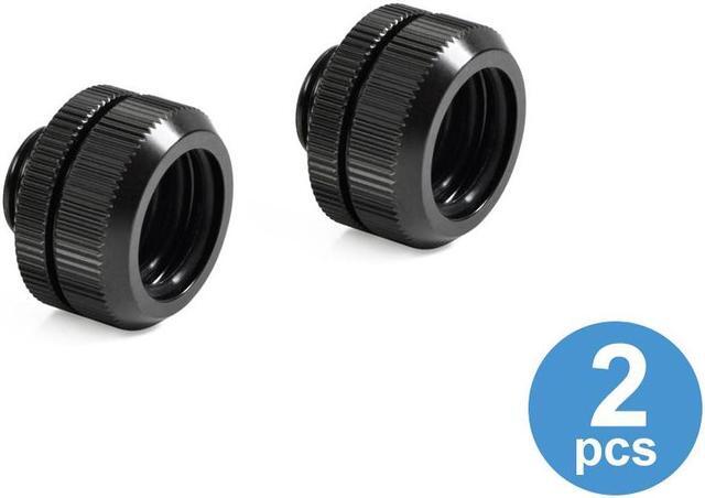 Alt view image 5 of 7 - Bitspower Computer Water Cooling Dual O-Ring G1/4" Tighten Fitting For Hard Tubing OD16MM ( Matt Black) (2 PCS)