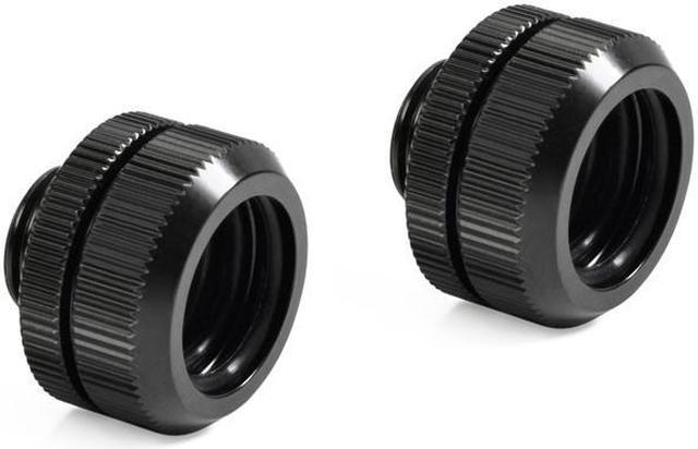 Main image of Bitspower Computer Water Cooling Dual O-Ring G1/4" Tighten Fitting For Hard Tubing OD16MM ( Matt Black) (2 PCS)