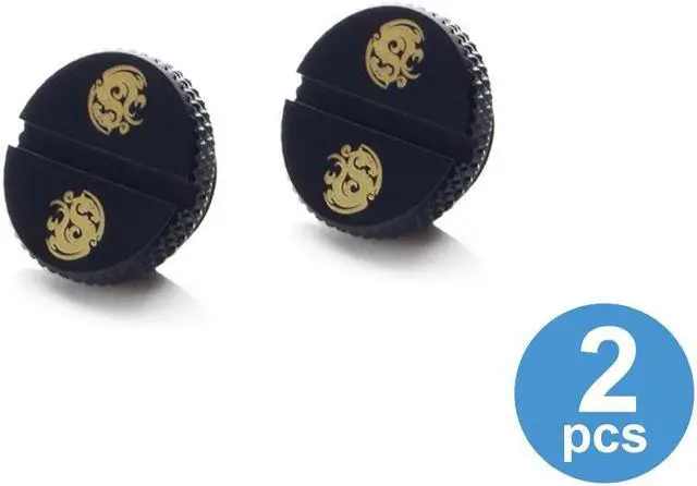 Alt view image 4 of 5 - Bitspower Computer Water Cooling G1/4" Carbon Black Low-Profile Stop Fitting (2 PCS)