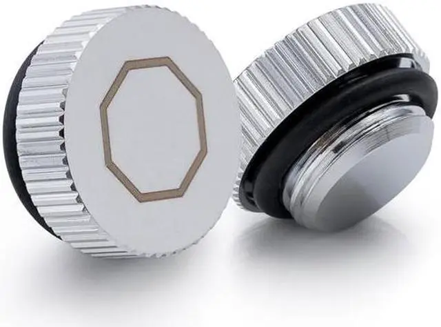 Main image of Bitspower G1/4" Stop Fitting (Glorious Silver) (2 PCS)--BPTA-F06-GS