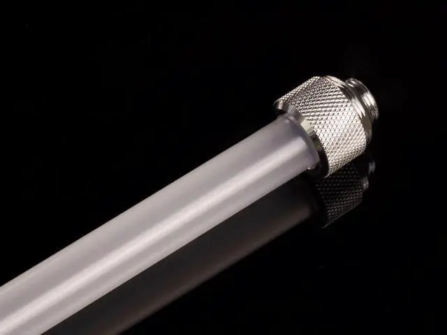 Alt view image 2 of 2 - Bitspower None Chamfer Frosted Acrylic Link Tube OD 14MM - Length 500MM (2PCS) BPM-NCFALT14AC-L500-2P