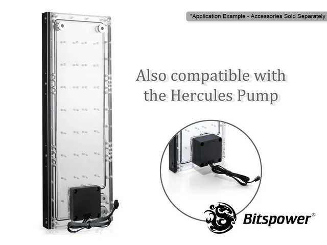 Alt view image 6 of 7 - Bitspower CR420 Reservoir Slim Edition