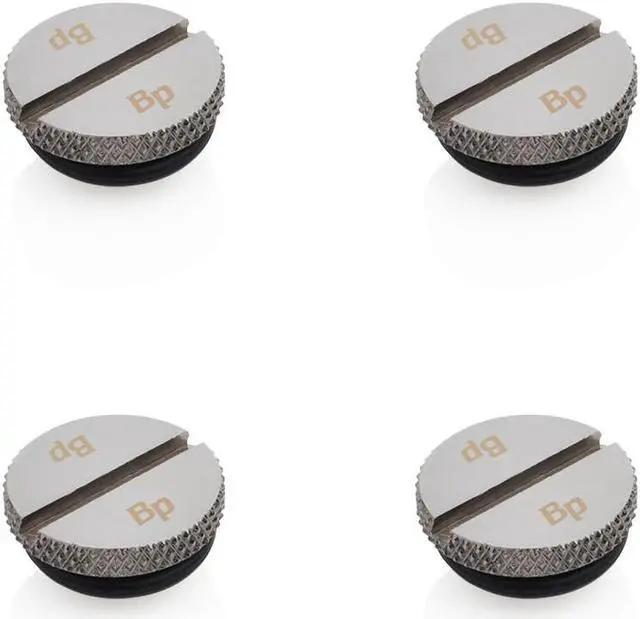 Main image of Bitspower G1/4" Black Sparkle Low-Profile Stop Fitting (4PCS)