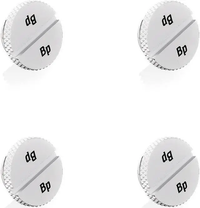 Main image of Bitspower G1/4" Deluxe White Low-Profile Stop Fitting (4PCS)