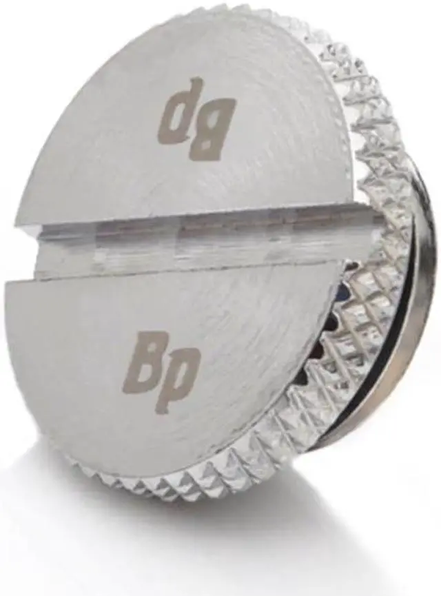 Alt view image 2 of 3 - Bitspower G1/4" Silver Shining Low-Profile Stop Fitting (4PCS)