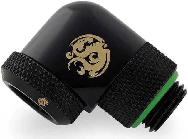 Alt view image 2 of 2 - Bitspower Matt Black Enhance Rotary G1/4" 90-Degree Multi-Link Adapter For OD 12MM (4PCS)