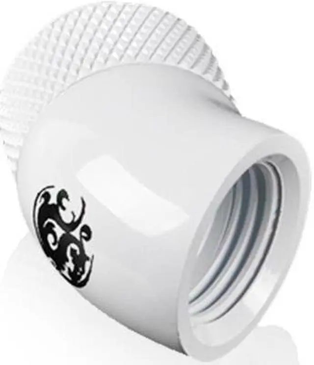 Alt view image 2 of 3 - Bitspower G1/4" Deluxe White Rotary 45-Degree IG1/4" Extender (4PCS)
