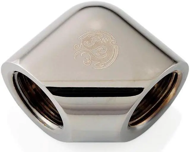 Alt view image 2 of 2 - Bitspower Black Sparkle 90-Degree With Dual Inner G1/4" Extender (4PCS)