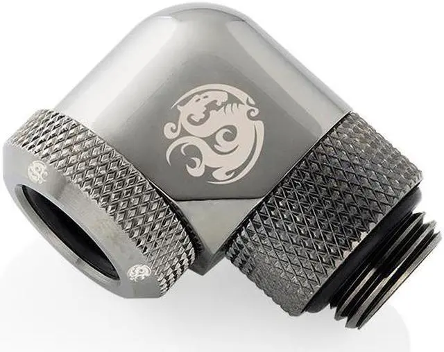 Alt view image 2 of 2 - Bitspower Black Sparkle Enhance Rotary G1/4" 90-Degree Multi-Link Adapter For OD 12MM (4PCS)