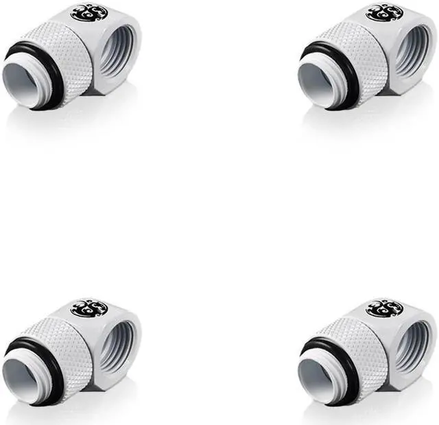 Main image of Bitspower G1/4" Deluxe White Rotary 90-Degree IG1/4" Extender (4PCS)