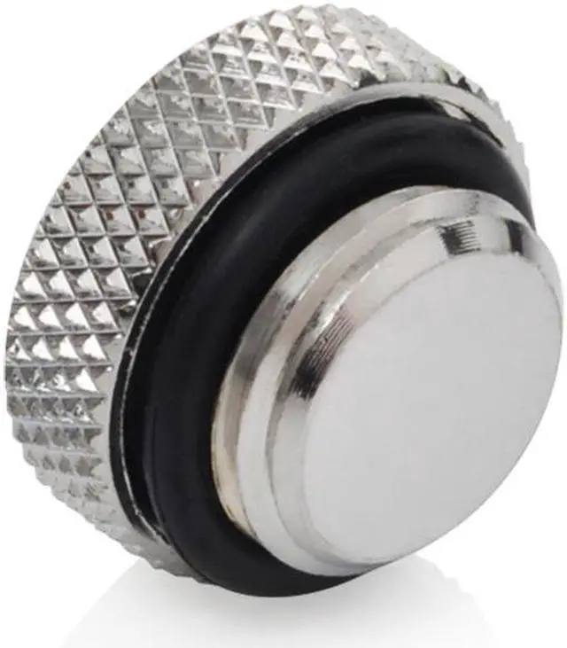 Alt view image 3 of 3 - Bitspower G1/4" Silver Shining Stop Fitting (4PCS)