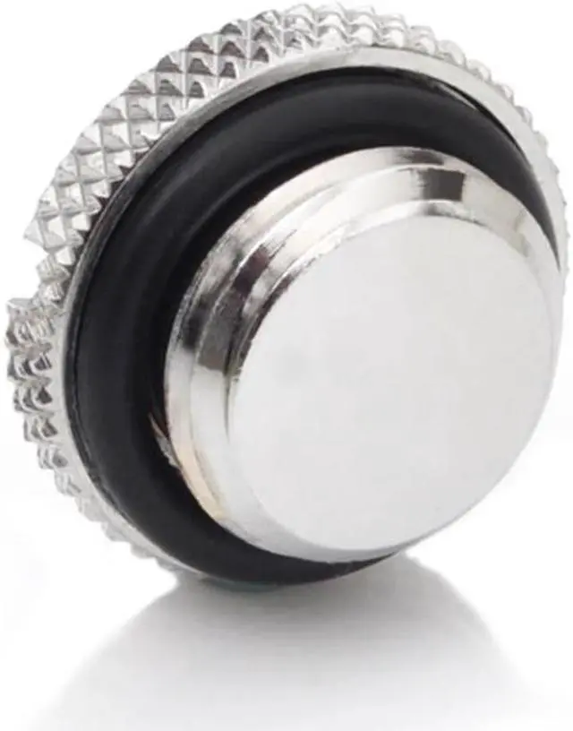 Alt view image 3 of 3 - Bitspower G1/4" Silver Shining Low-Profile Stop Fitting (4PCS)