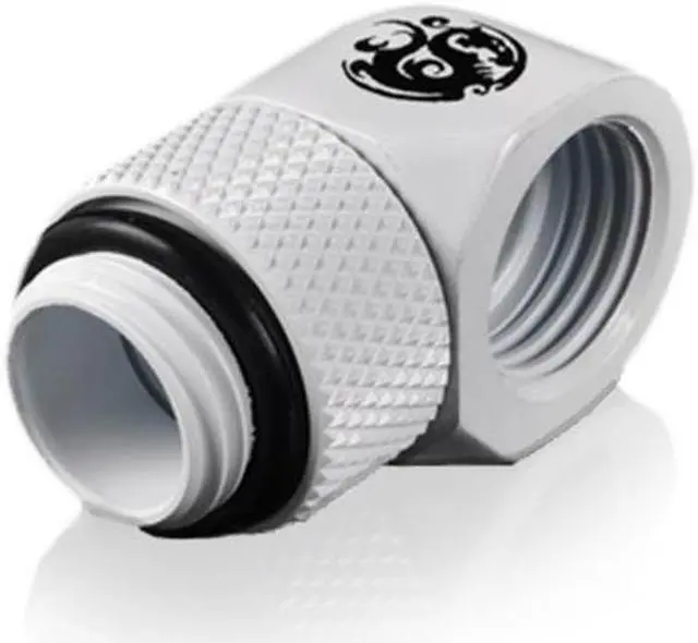 Alt view image 2 of 3 - Bitspower G1/4" Deluxe White Rotary 90-Degree IG1/4" Extender (4PCS)