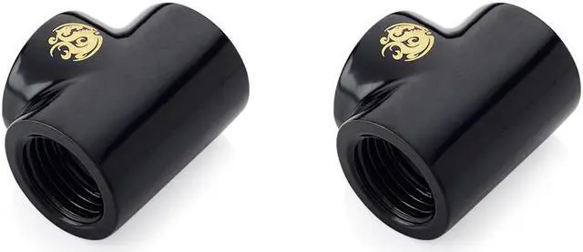 Main image of Bitspower Matt Black T-Block With Triple IG1/4" (2PCS)