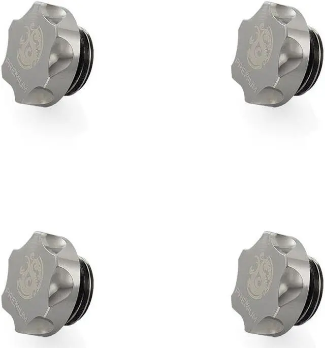 Main image of Bitspower Premium G1/4" Black Sparkle Stop Fitting (4PCS)