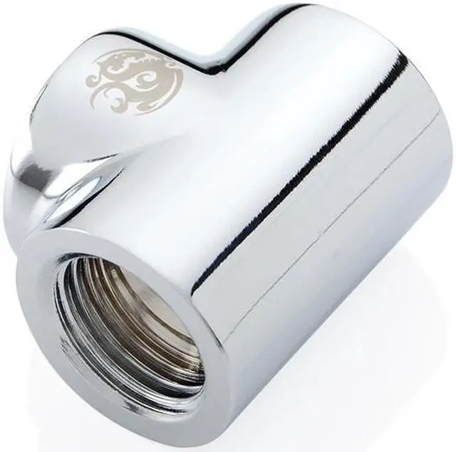 Alt view image 2 of 3 - Bitspower Silver Shining T-Block With Triple IG1/4" (2PCS)
