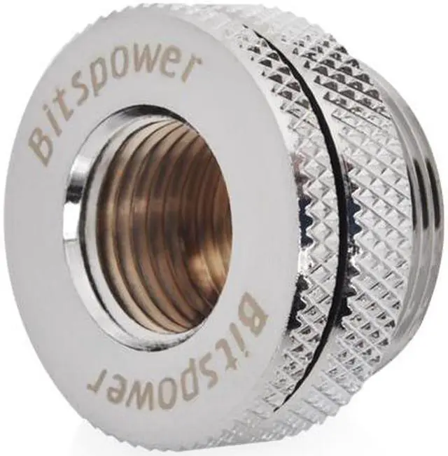 Alt view image 2 of 2 - Bitspower G1/4" Silver Shining CaseTop Water-Fill SET (2PCS)