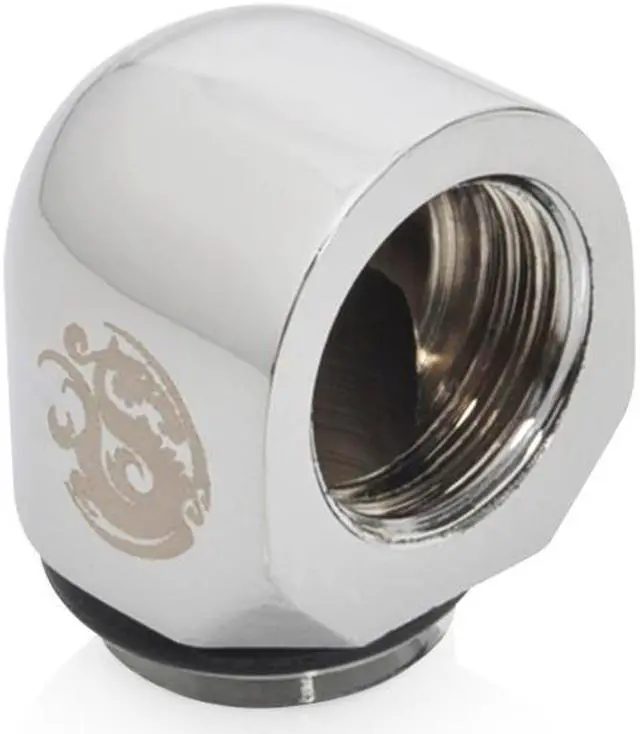 Alt view image 2 of 3 - Bitspower G1/4" Silver Shining 90-Degree IG1/4" Extender (4PCS)
