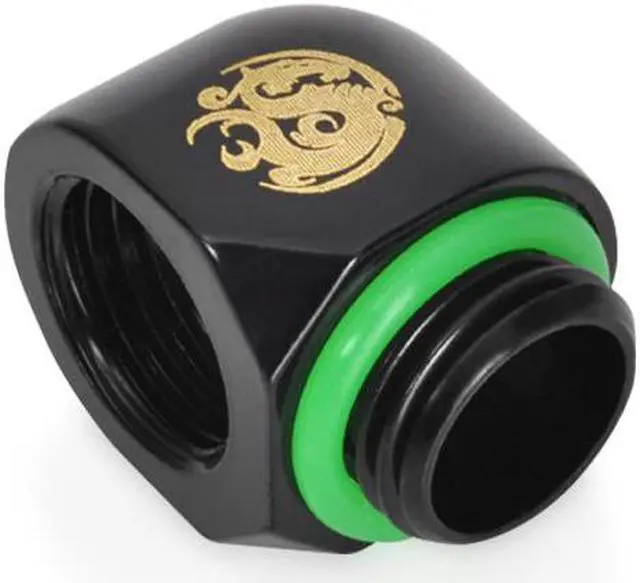 Alt view image 2 of 2 - Bitspower G1/4" Matt Black 90-Degree IG1/4" Extender (4PCS)