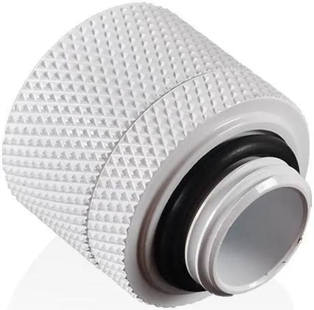 Alt view image 3 of 3 - Bitspower G1/4" Deluxe White Compression Fitting CC3 V3 For ID 3/8" OD 5/8" Tube (4PCS)