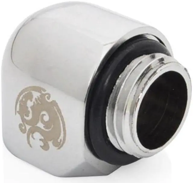 Alt view image 3 of 3 - Bitspower G1/4" Silver Shining 90-Degree IG1/4" Extender (4PCS)