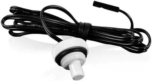 Alt view image 2 of 2 - Bitspower G1/4" Deluxe White Temperature Sensor Stop Fitting (2PCS)
