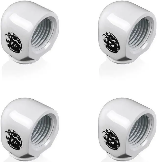 Main image of Bitspoert G1/4" Deluxe White 90-Degree IG1/4" Extender (4PCS)