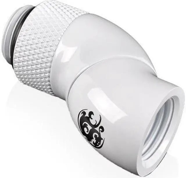 Alt view image 3 of 3 - Bitspower G1/4" Deluxe White Dual Rotary 90-Degree IG1/4" Extender (2PCS)