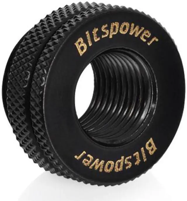 Alt view image 2 of 3 - Bitspower G1/4" Matt Black CaseTop Water-Fill SET (2PCS)