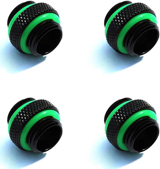 Main image of Bitspower G1/4" Matt Black Mini Dual G1/4" Extender (4PCS)