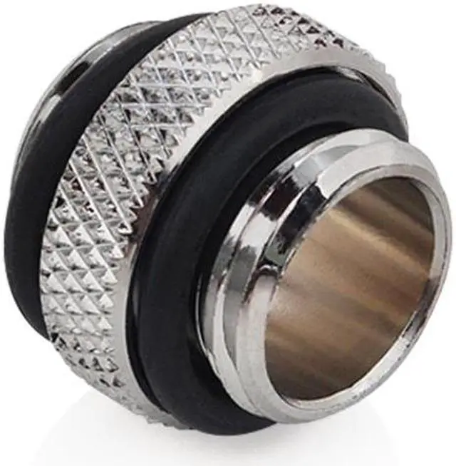 Alt view image 2 of 2 - Bitspower G1/4" Silver Shining Mini Dual G1/4" Extender (4PCS)
