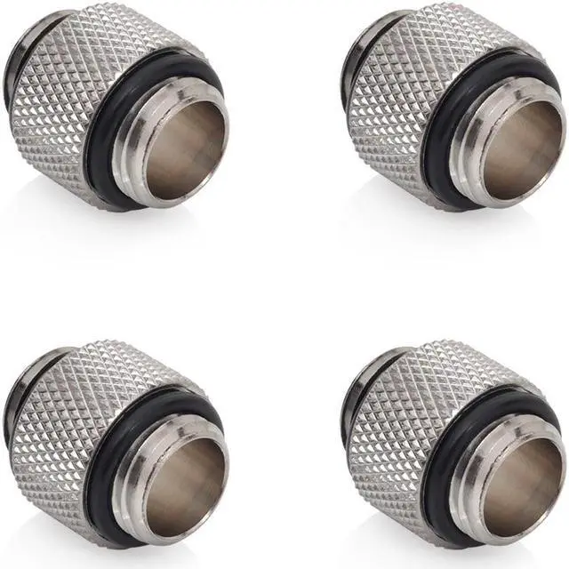 Main image of Bitspower G1/4" Silver Shining Dual G1/4" Fitting (4PCS)