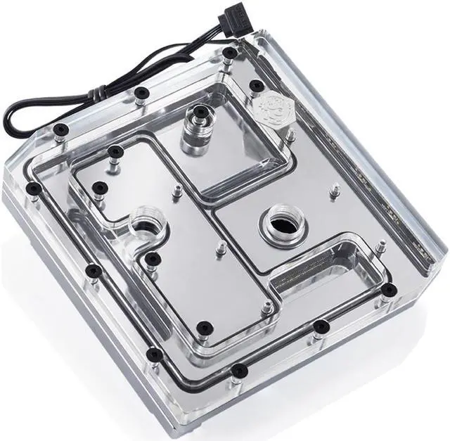 Main image of Bitspower Full Cover Monoblock for Asus ROG Maximum X Hero, RGB, Nickel